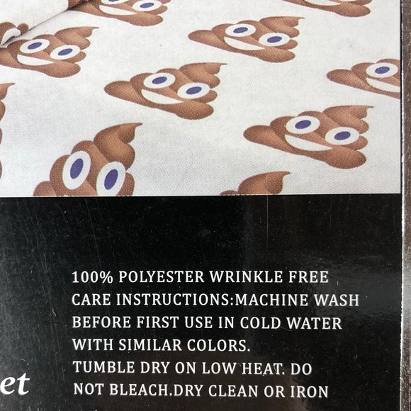 Hotel 5th Ave Bedding Poop Emoji 4 Pc Sheet Comforter Set Full Nwt Poshmark